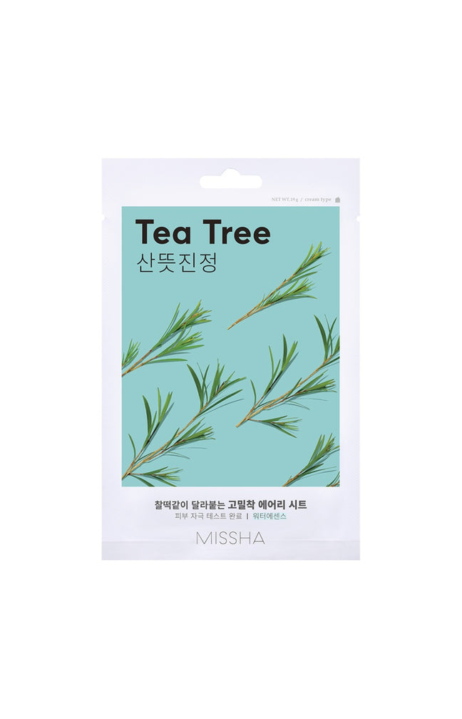 Masque en tissu purifiant - Arbre à thé  - Visage - 1 unité