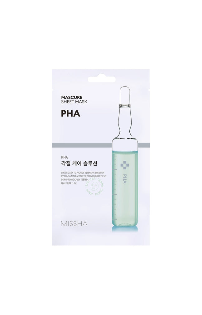 Masque en tissu exfoliant - PHA - Visage - 1 unité