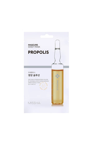 Masque en tissu éclat - Propolis - Visage - 1 unité