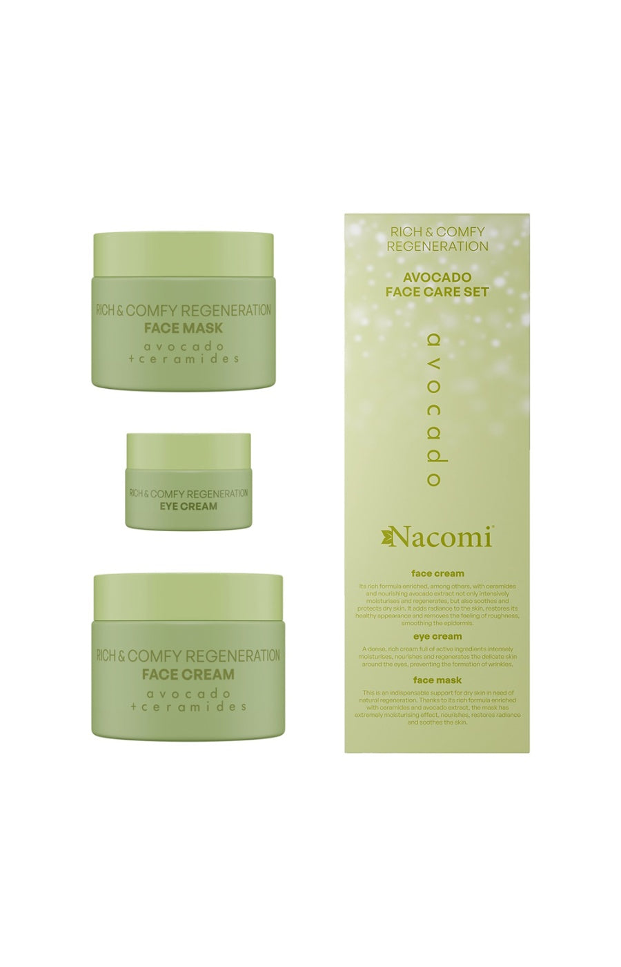 Coffret régénérant - Avocat & céramides - Peaux sèches - 3 produits