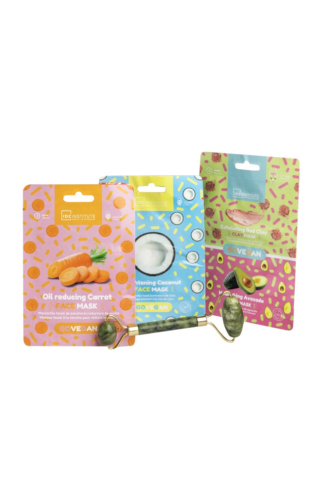 Coffret masques - Carotte, avocat & argile rouge - Visage - 3 unités