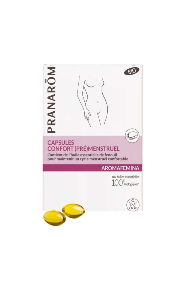 Capsule d'huiles essentielles bio - Conforts menstruel - Fenouil - 30 capsules