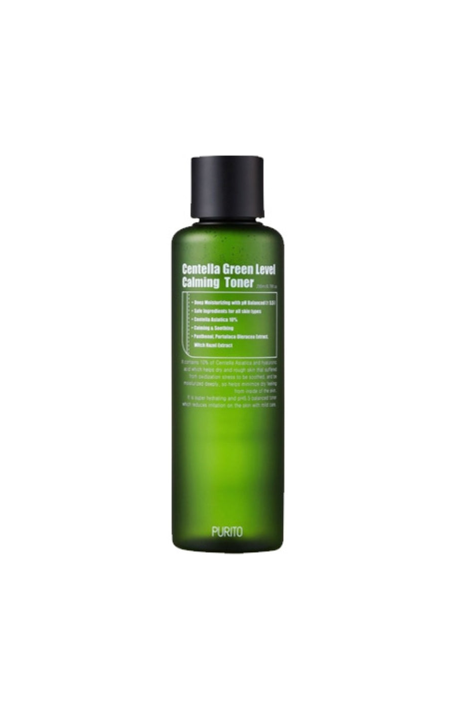 Purito - Lotion tonique apaisante - Centella & acide hyaluronique - Peaux sensibles