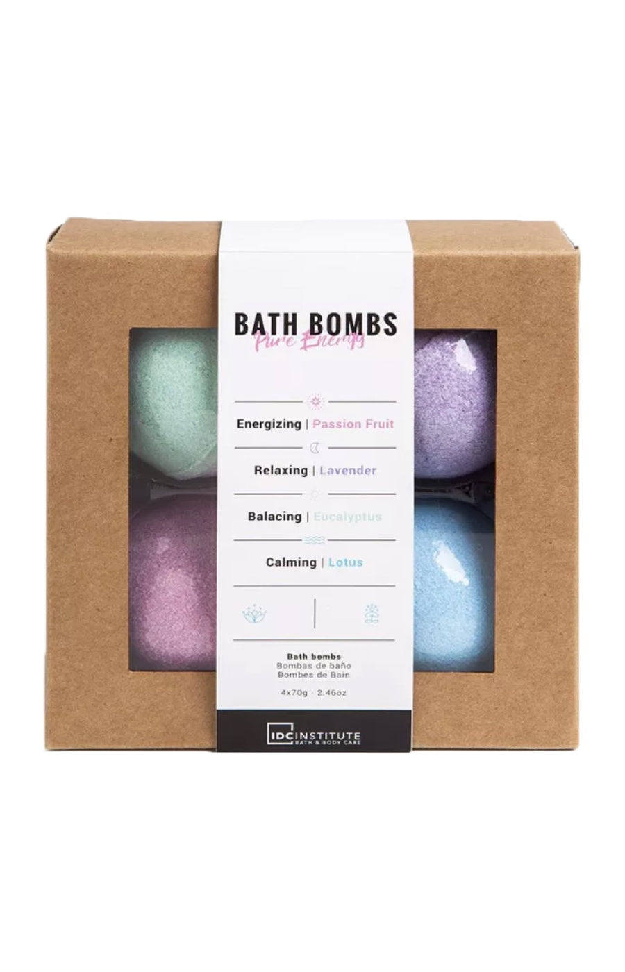 Coffret boules de bain parfumées - 4 x 70 gr