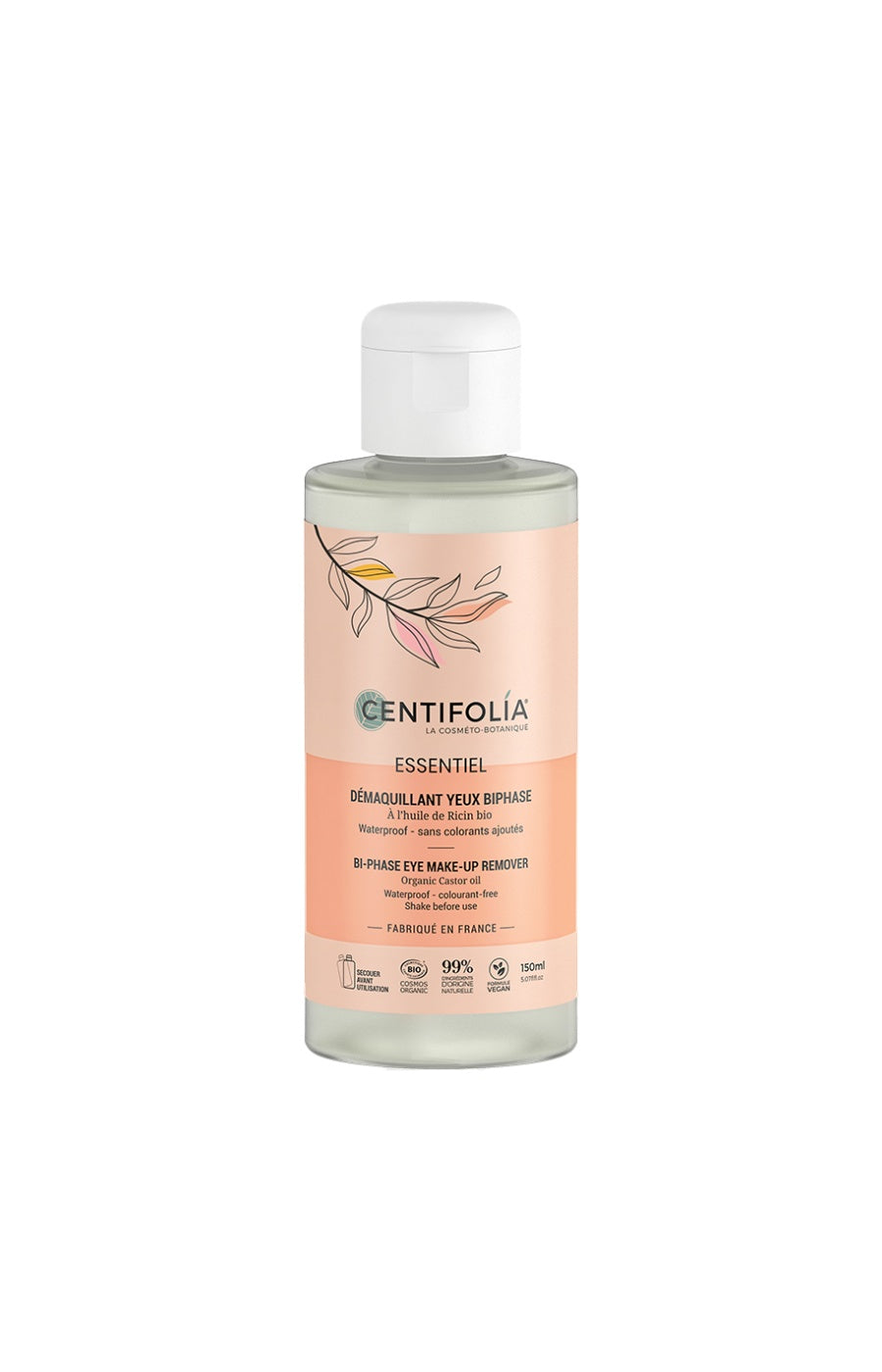 Démaquillant yeux biphase bio - Huile de ricin - 150 ml
