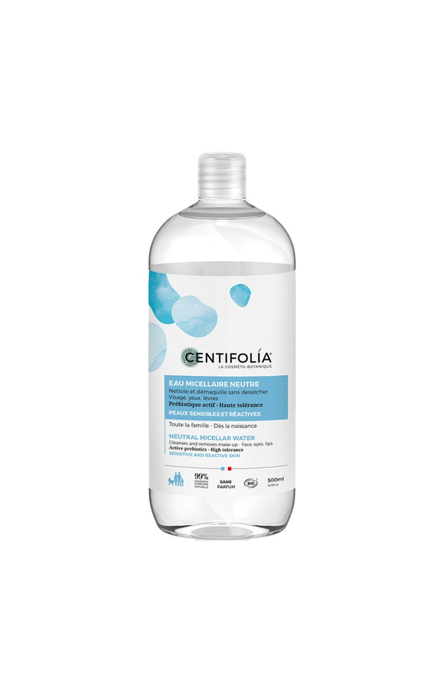 Eau micellaire neutre bio - Prébiotique actif - Peaux sensible - 500 ml