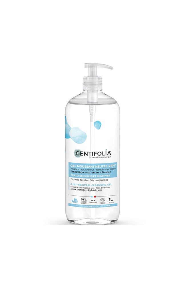 Gel nettoyant & protecteur bio - Prébiotique - Visage, corps & cheveux - 1 L