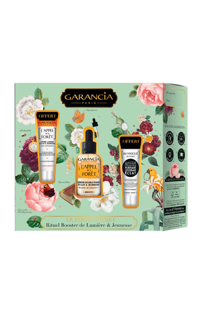 Coffret rituel booster de lumière & jeunesse - Le Jardin Secret - Visage - 3 produits