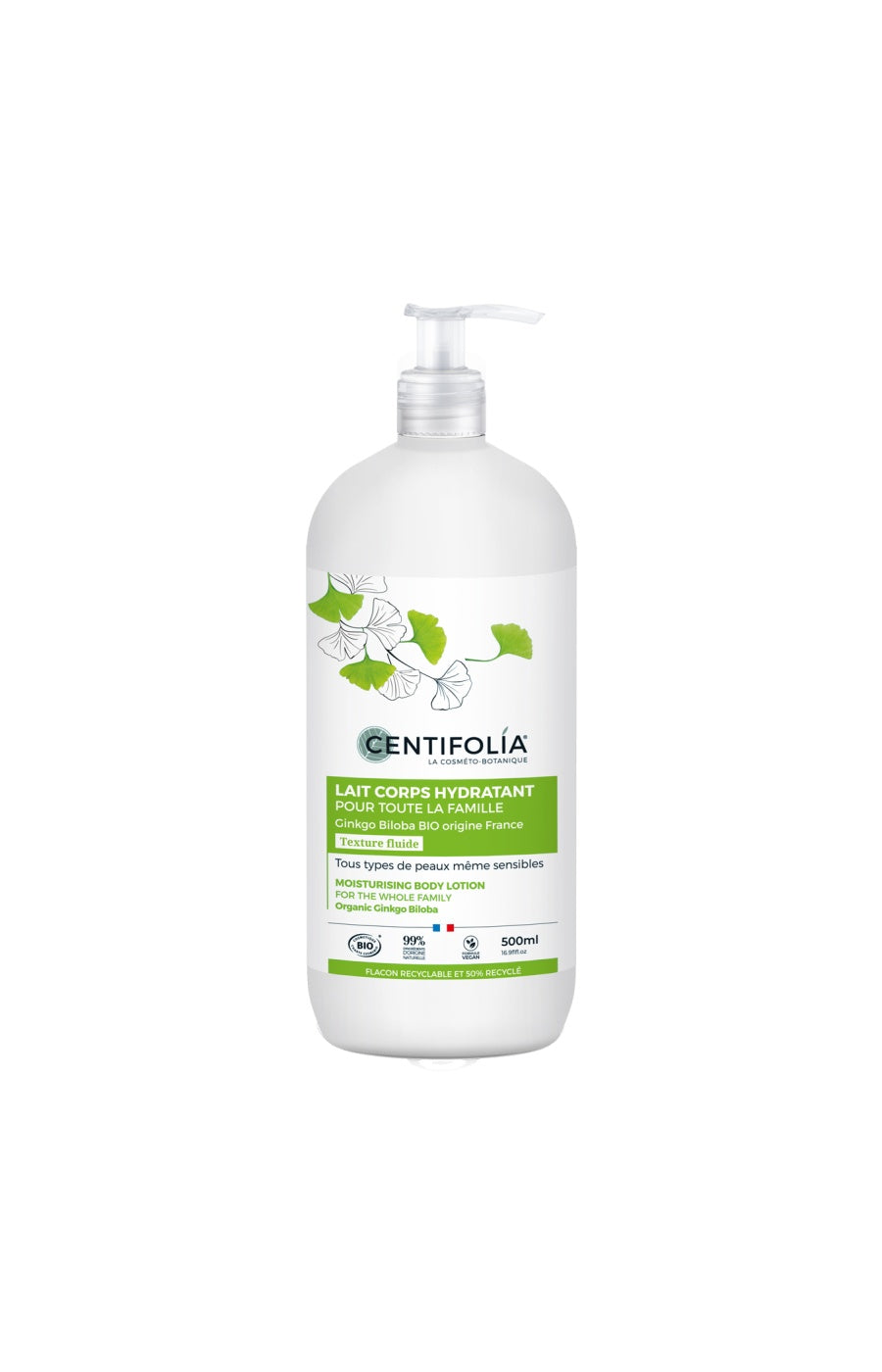 Lait hydratant bio - 500 ml