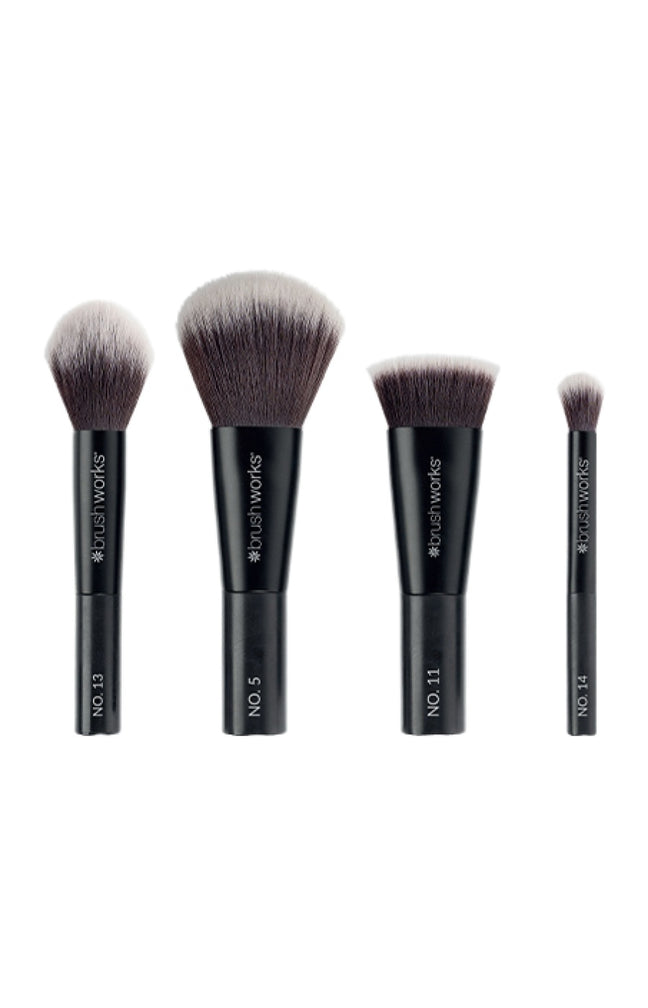 Coffret de mini pinceaux - Teint - Noir - 4 accessoires