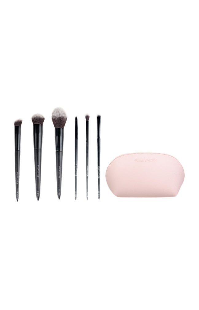 Coffret de pinceaux - Teint & yeux - Noir - 6 accessoires