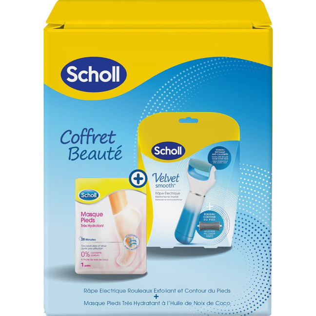 Coffret râpe électrique & masque hydratant - Pieds - 2 produits