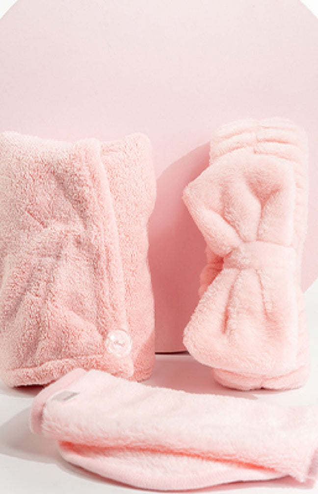 Set bandeau & serviettes - Visage & cheveux - 3 accessoires