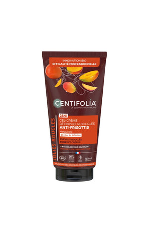 Gel-crème anti-frisottis bio - Mangue - Cheveux bouclés - 150 ml