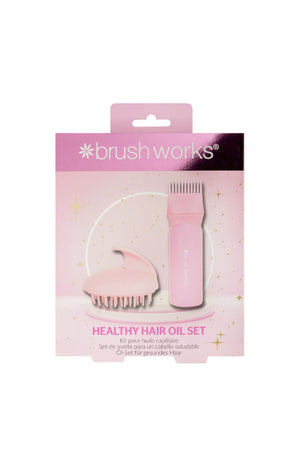 Kit huile capillaire - Applicateur d'huile & brosse massante - Cheveux