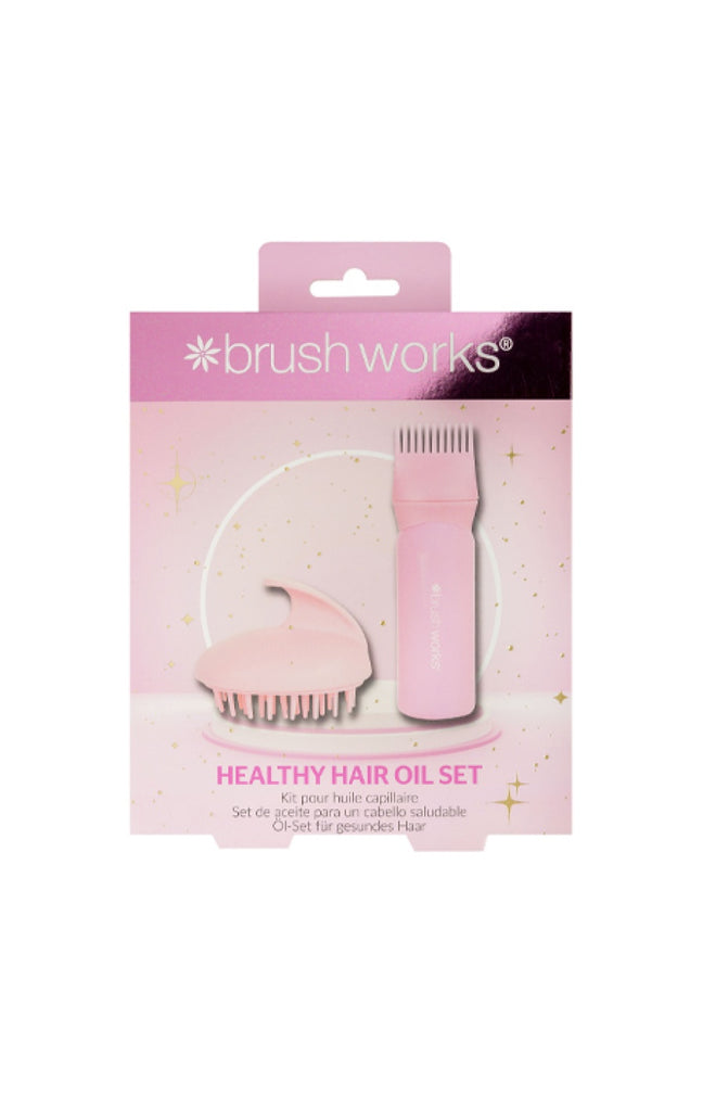 Kit huile capillaire - Applicateur d'huile & brosse massante - Cheveux