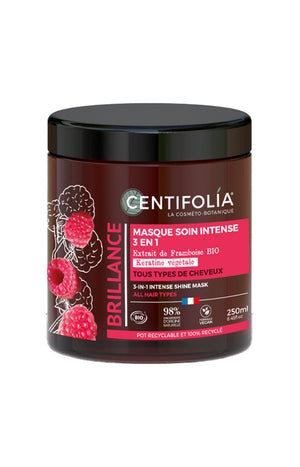 Masque soin brillance bio - Framboise - Cheveux - 250 ml