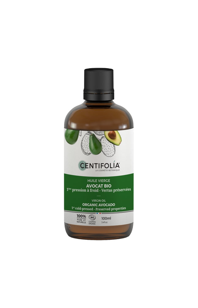 Huile vierge d'avocat bio 100% pure - 100 ml