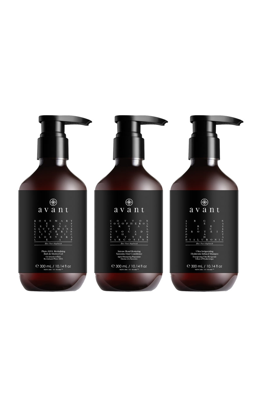 Routine nettoyante complète - Corps & cheveux - 3 x 300 ml