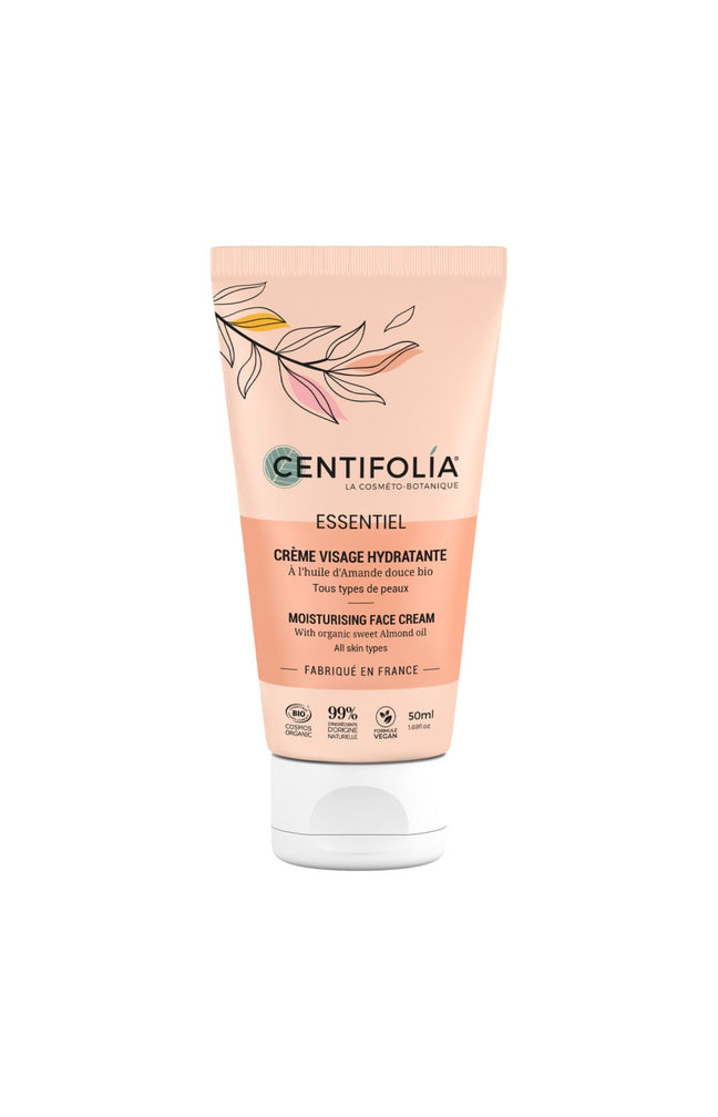 Crème hydratante bio - Huile d'amande douce - Visage - 50 ml
