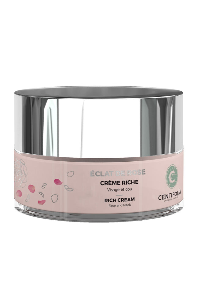 Crème riche bio - Eclat de rose - Visage & cou - 50 ml