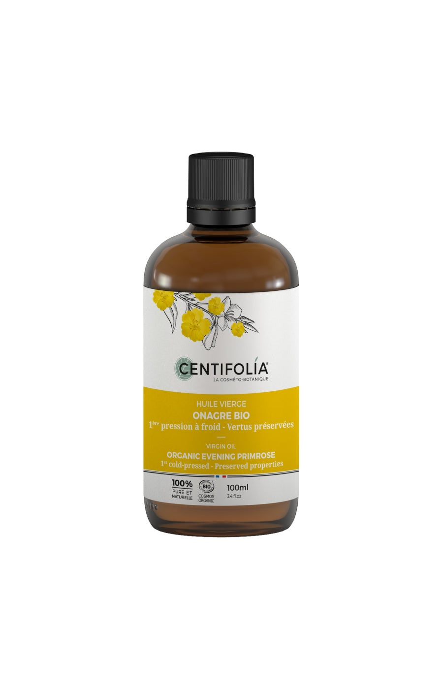 Huile vierge d'onagre bio 100% pure - 100 ml