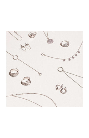 Bougie parfumée - Vanille gourmande - Collier acier inoxydable argenté - 250 g