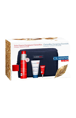 Coffret trousse Clarins Men Energisant - Visage - Homme - 4 produits