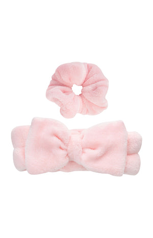 Kit makeup - Bandeau & chouchou - Rose - Cheveux