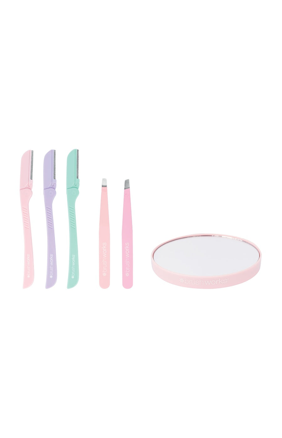 Coffret épilation sourcils - Pinces à épiler, rasoirs & miroir - 6 produits
