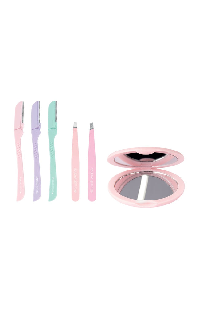 Coffret épilation sourcils - Pinces à épiler, miroir & rasoirs - 6 produits