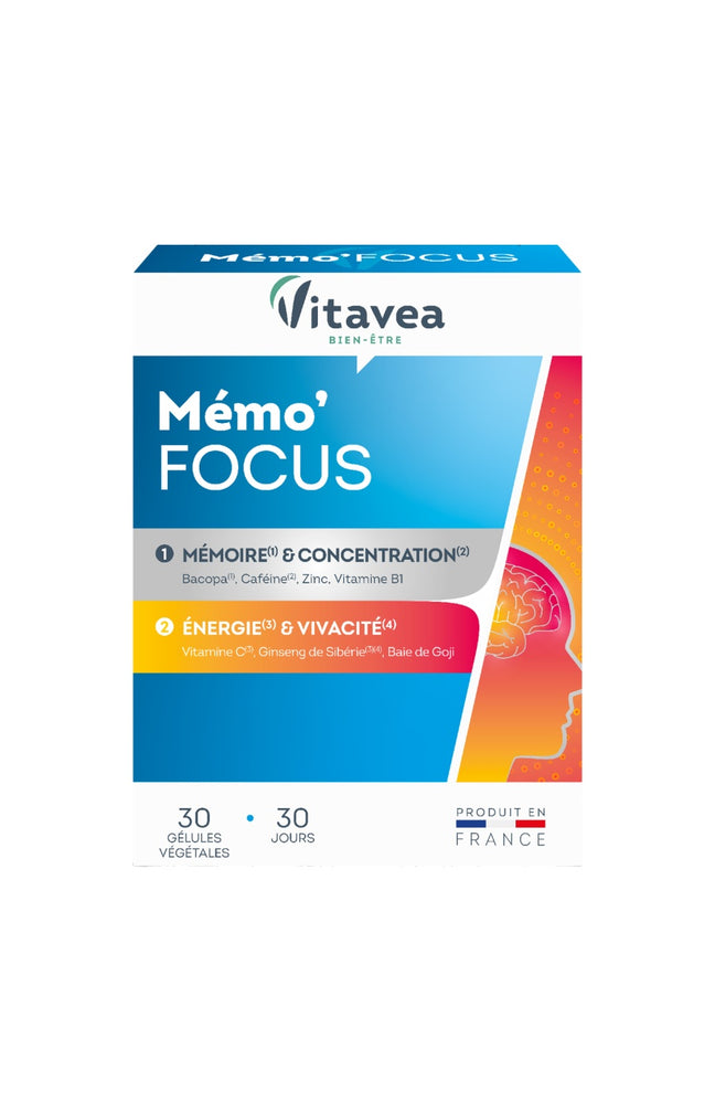 Cure mémoire & concentration - Mémo'Focus - 1 mois