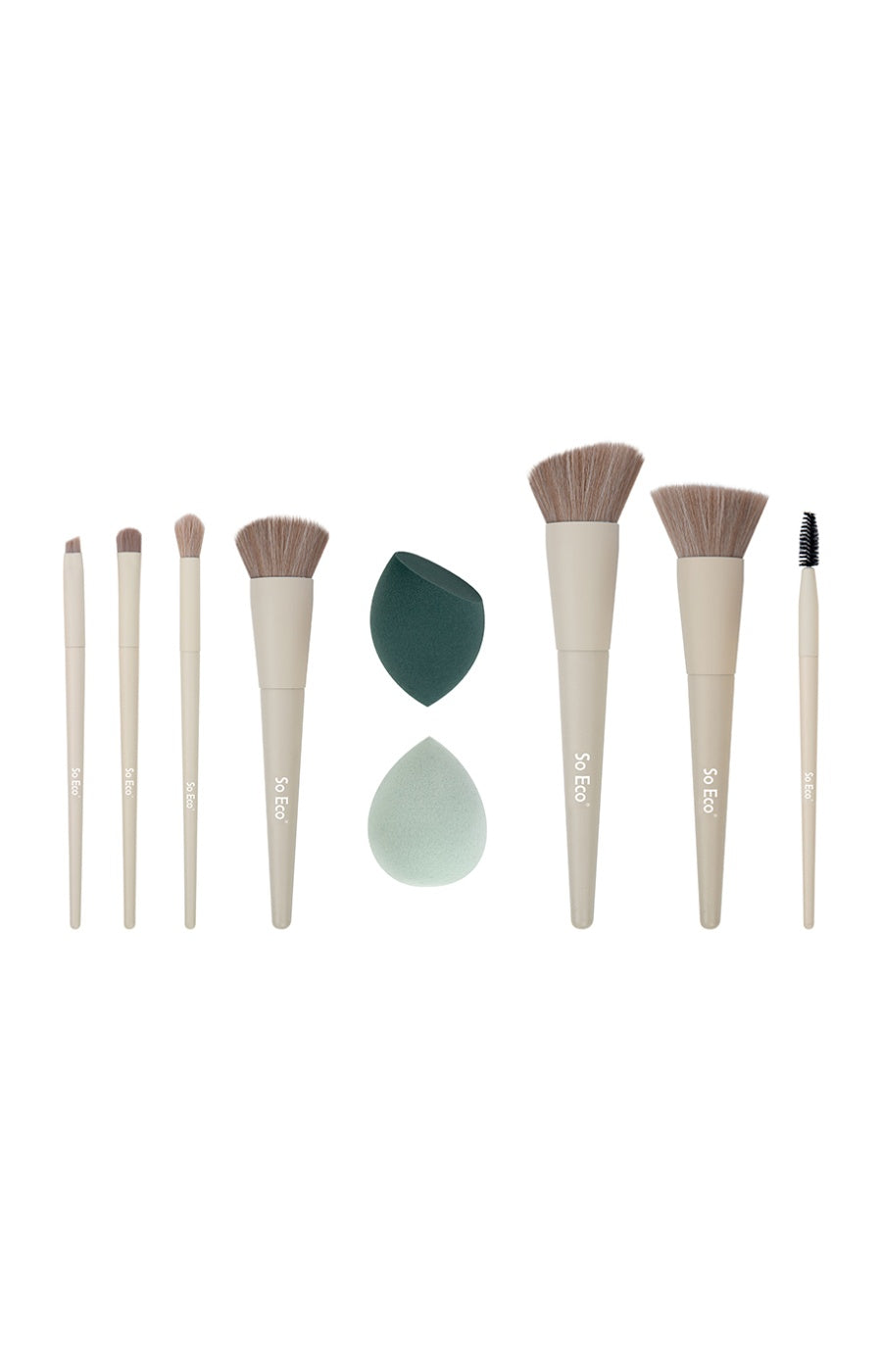 Coffret pinceaux & éponges blender - Teint & yeux - 9 produits