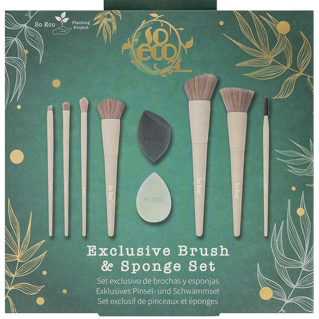 Coffret pinceaux & éponges blender - Teint & yeux - 9 produits