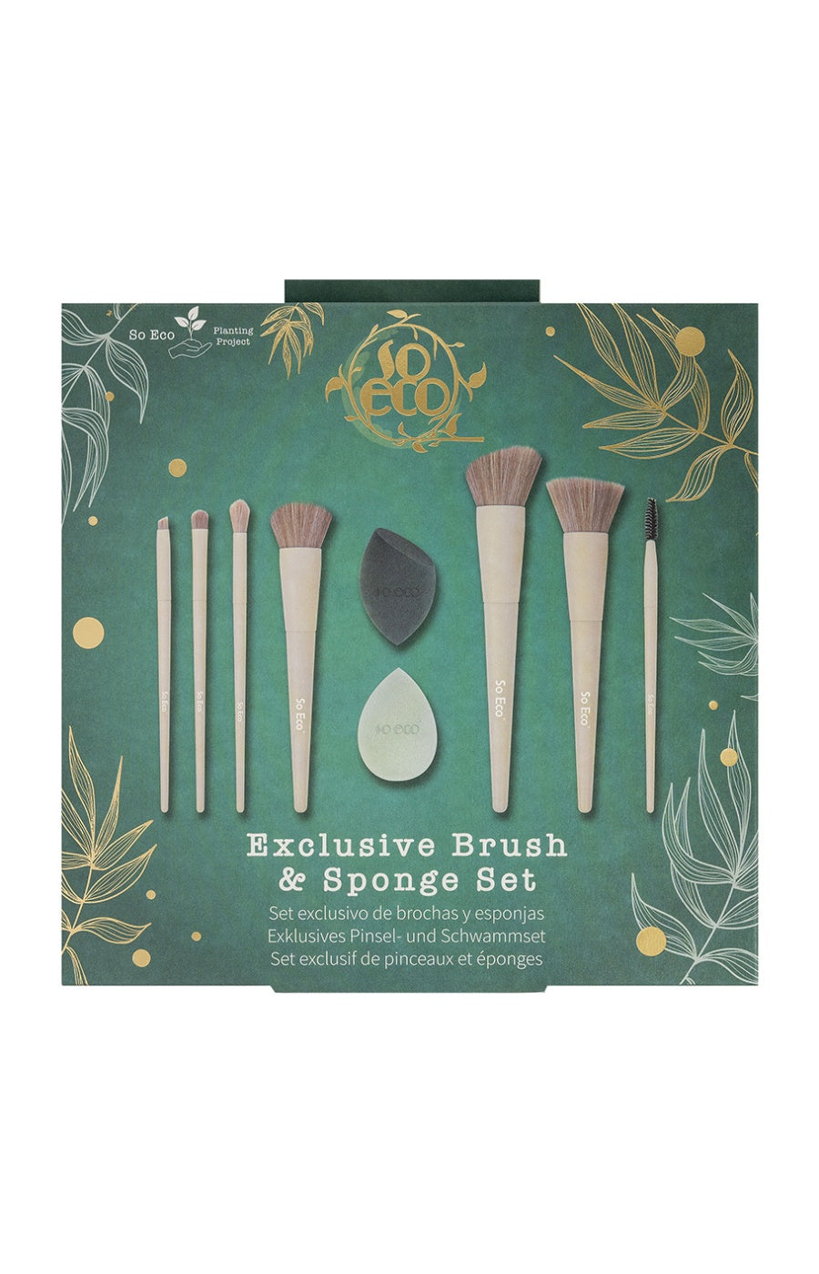 Coffret pinceaux & éponges blender - Teint & yeux - 9 produits