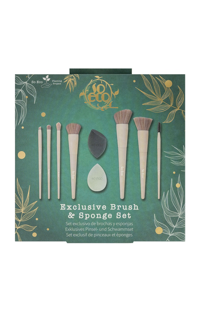 Coffret pinceaux & éponges blender - Teint & yeux - 9 produits