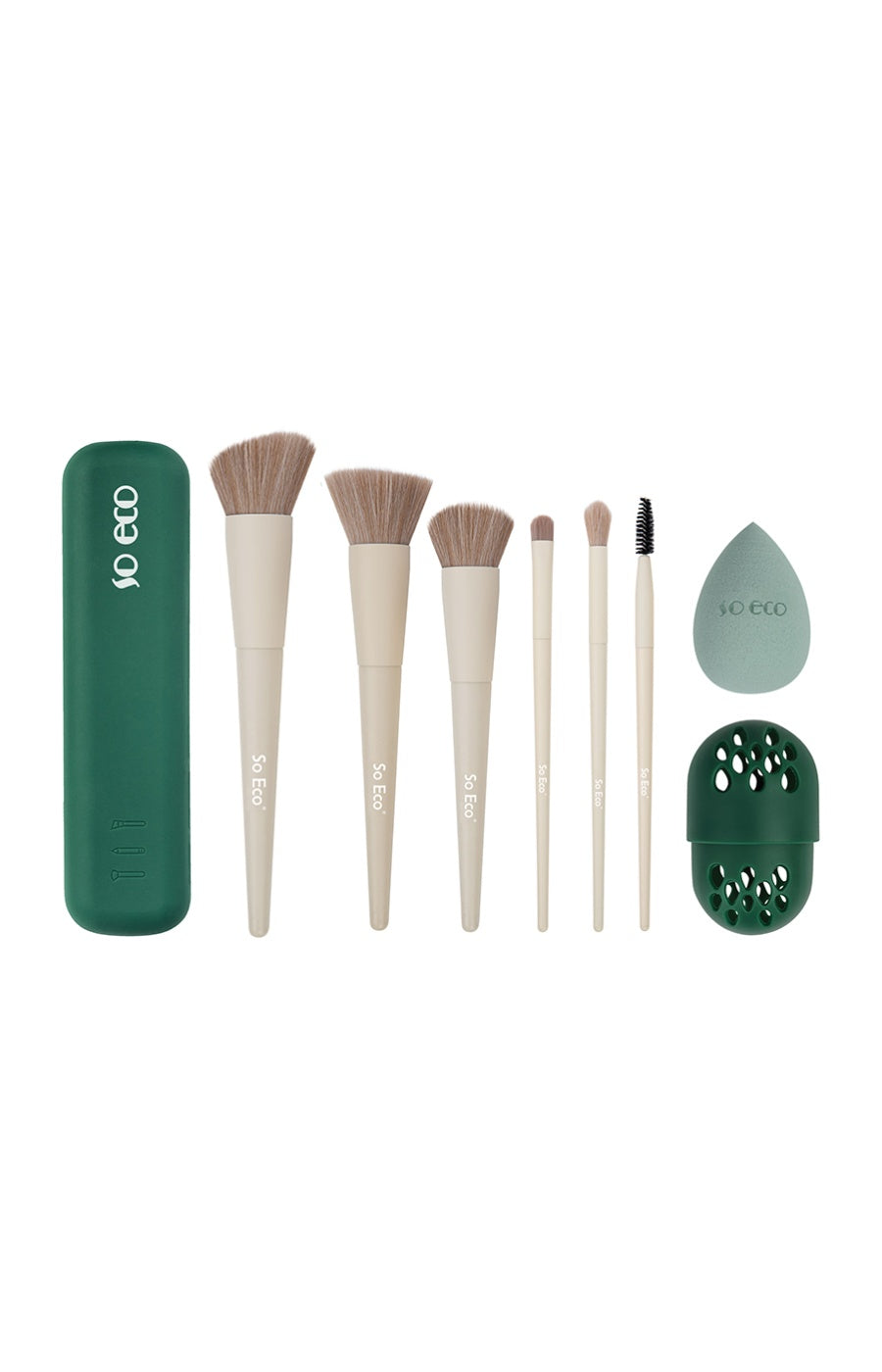 Coffret pinceaux & éponge blender - Teint & yeux - 9 produits