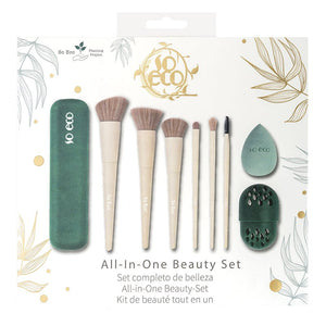 Coffret pinceaux & éponge blender - Teint & yeux - 9 produits
