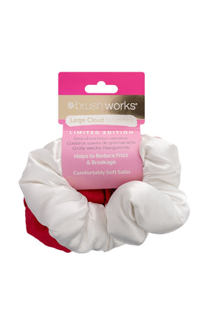 Lot de 2 chouchous en satin - Rouge & blanc - Cheveux