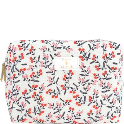 Trousse de toilette - Gaze de coton - Floral
