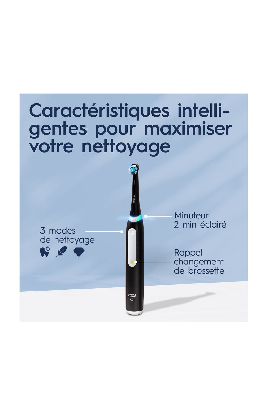 Brosse à dent électrique connectée - iO 3S - Noir