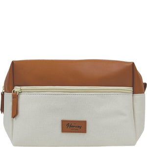 Trousse de toilette imperméable - Simili cuir & polyester - Homme -Noir