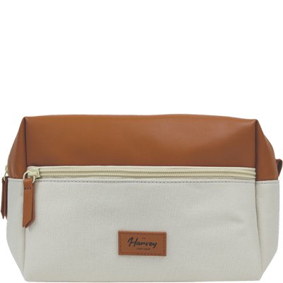 Trousse de toilette imperméable - Simili cuir & polyester - Homme -Noir