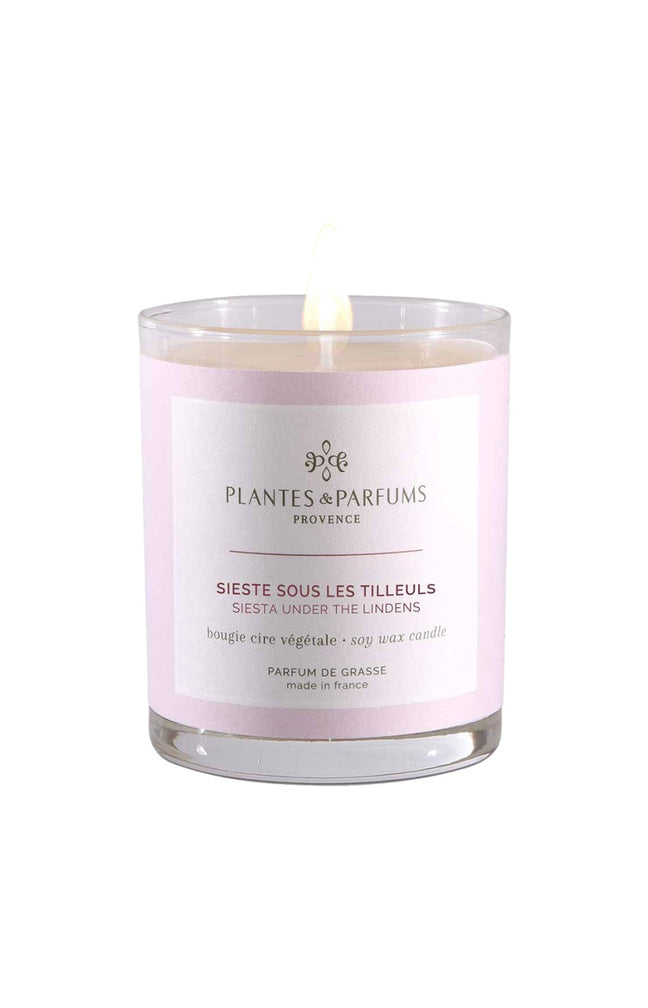 Bougie végétale parfumée - Sieste sous les tilleuls - 180 g