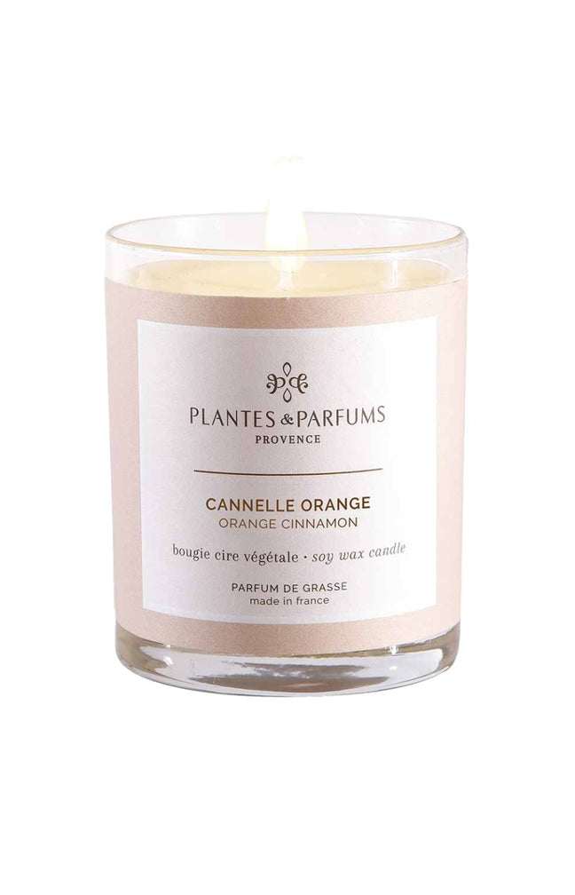 Bougie végétale parfumée - Cannelle & orange - 180 g