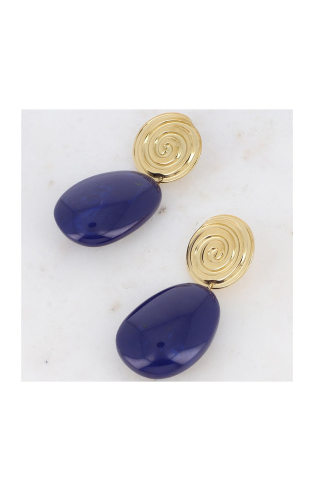 Boucles d'oreilles Lamya - Acier inoxydable doré