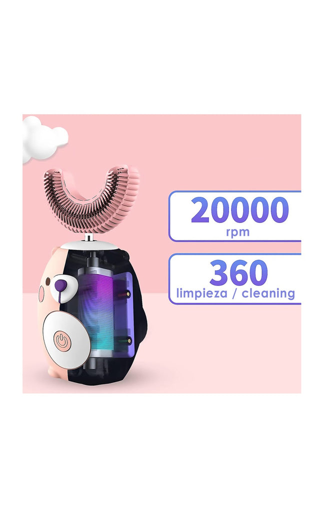 Brosse à dents électrique 360° - Enfant - Rose