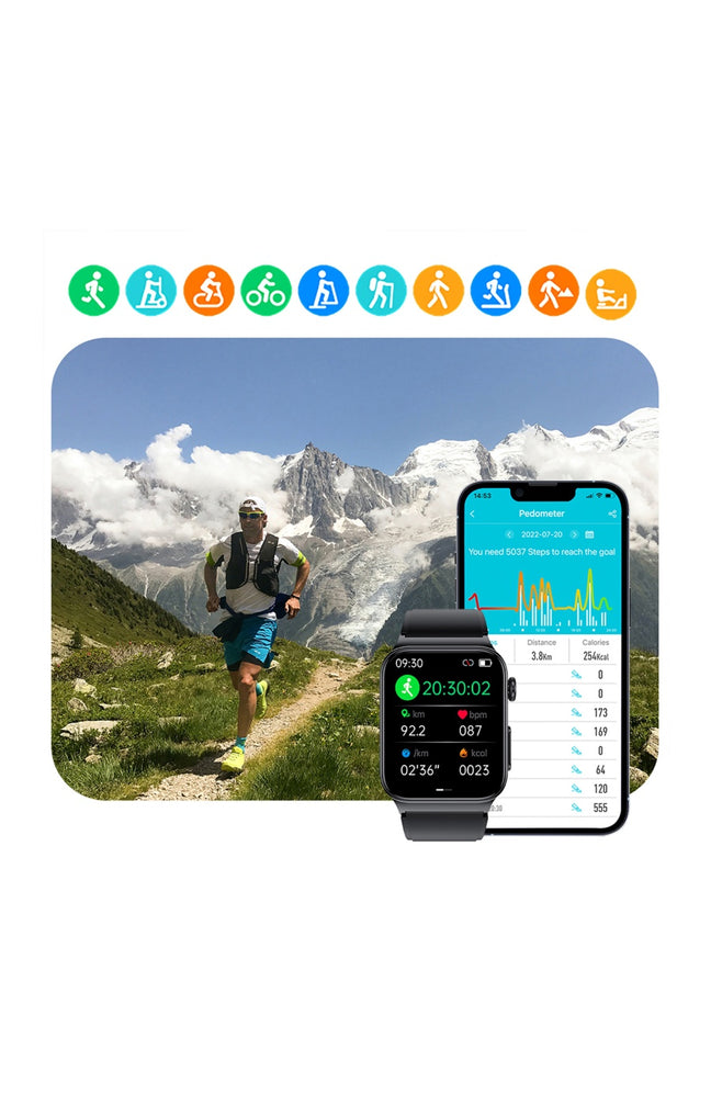 Montre connectée - E500 - Noir