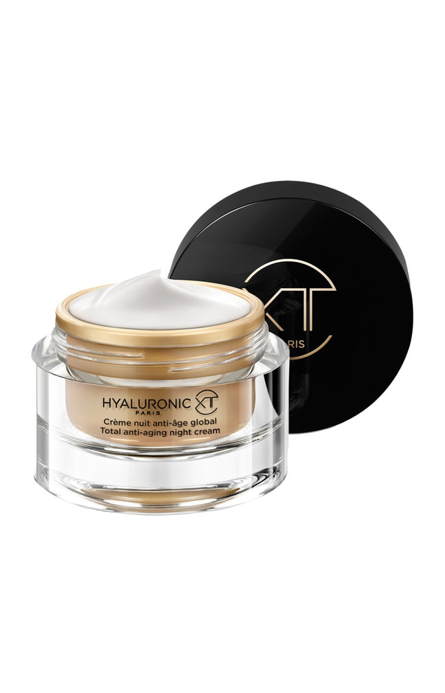 Crème de nuit anti-âge - Acide hyaluronique & collagène marin - Visage