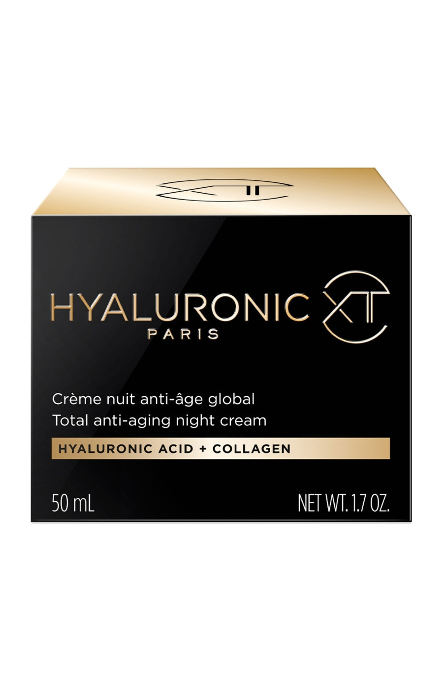 Crème de nuit anti-âge - Acide hyaluronique & collagène marin - Visage